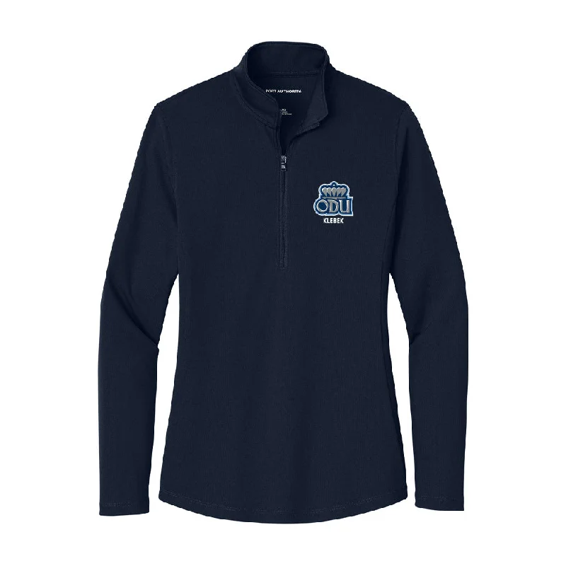 Old Dominion - NCAA Women's Soccer : Laura Klebek - Women's Lightweight Quarter Zip Jacket Fleece Jacket Down Jacket Feather Jacket Old Dominion - NCAA Women's Soccer : Laura Klebek - Women's Lightweight Quarter Zip Jacket Fleece Jacket Down Jacket Feather Jacket