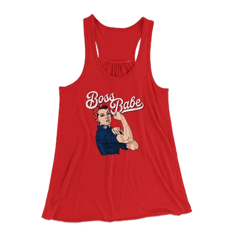 Boss Babe Women's Flowey Tank Top graphic tank top