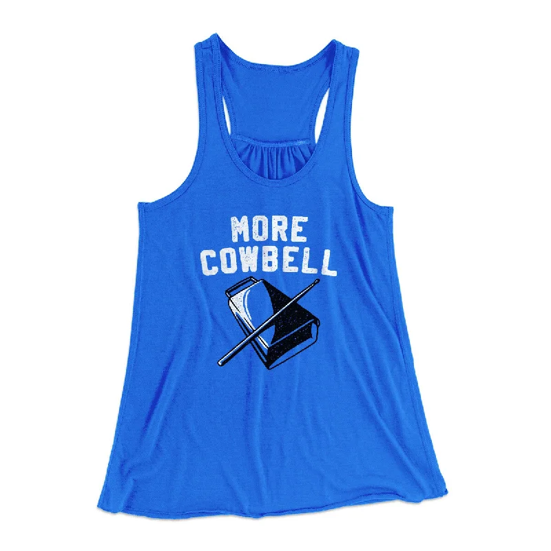 More Cowbell Women's Flowey Racerback Tank Top trendy tank top