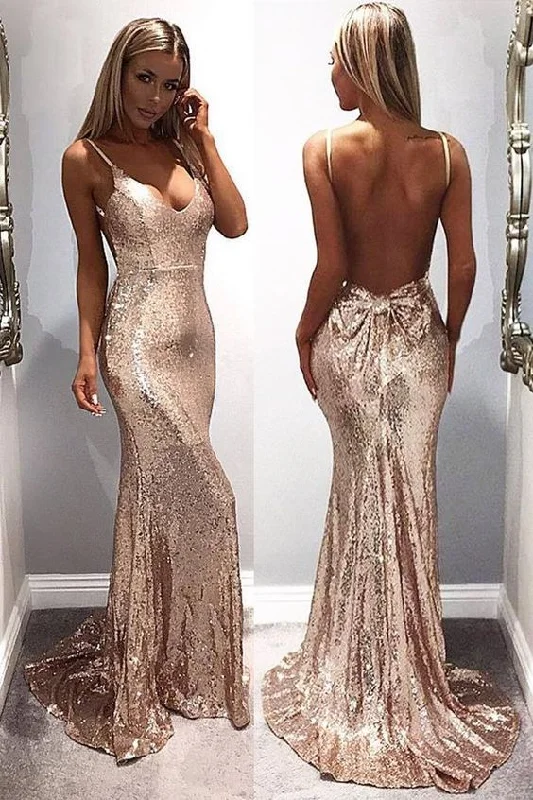 rose gold evening dresses long v neck mermaid sexy sparkly modest women evening prom gown 2021 cg9550 rose gold evening dresses long v neck mermaid sexy sparkly modest women evening prom gown 2021 cg9550