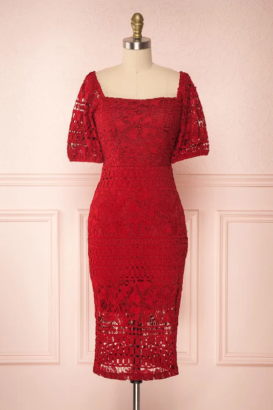 Daphnee Rouge | Crocheted Lace Dress