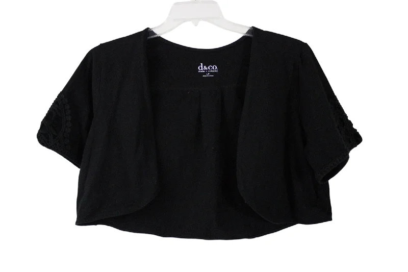 D&Co. Black Shrug Cardigan | L Petite Layered Multi-layer Single Layer