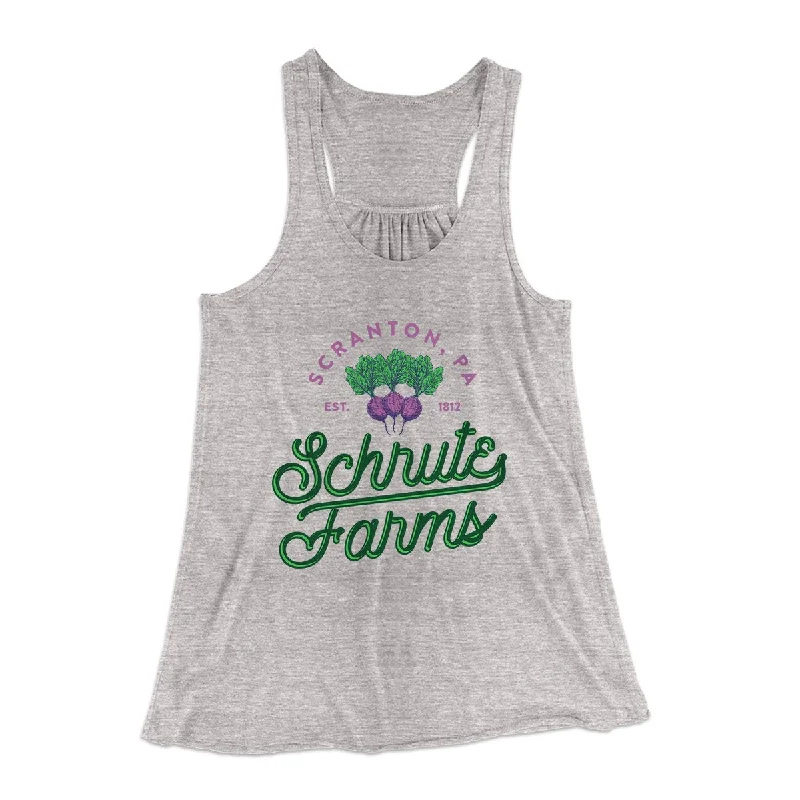 Schrute Farms Women's Flowey Tank Top gym tank top