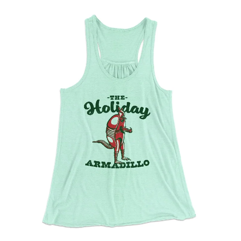 The Holiday Armadillo Women's Flowey Tank Top ivory tank top