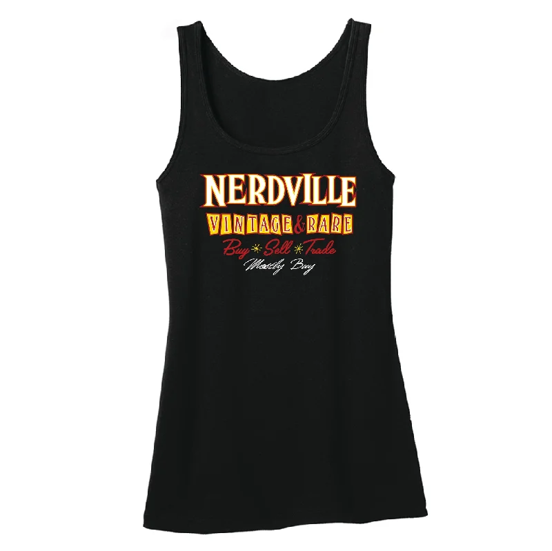 Nerdville Vintage & Rare Tank (Women) coral tank top