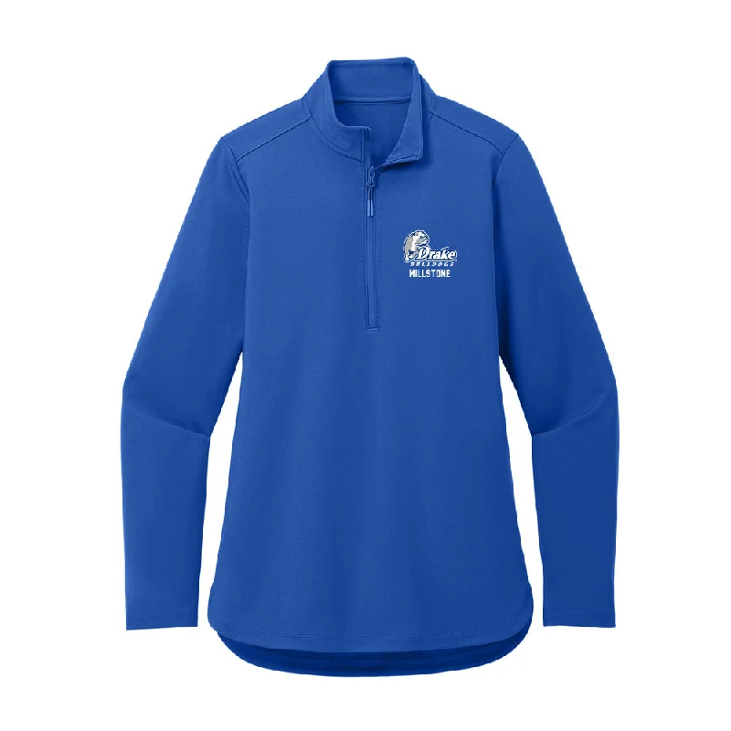 Drake - NCAA Women's Soccer : Paige Millstone - Women's Premium Quarter Zip Jacket Snapped Jacket Toggled Jacket Drawstring Jacket Drake - NCAA Women's Soccer : Paige Millstone - Women's Premium Quarter Zip Jacket Snapped Jacket Toggled Jacket Drawstring Jacket