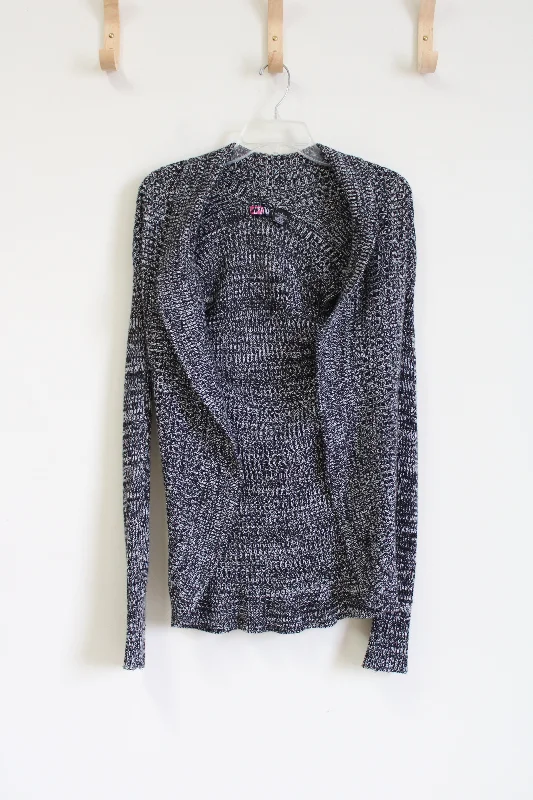 Lipstick Black Shimmer Knit Cardigan | L Button Cardigan Zip Cardigan Pullover Cardigan