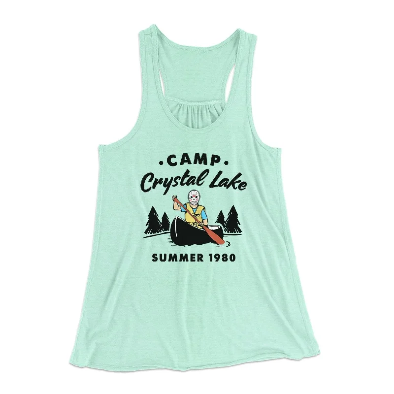 Camp Crystal Lake Women's Flowey Tank Top adorable tank top