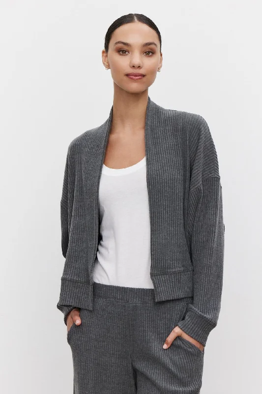 LYNNETTE RIBBED CARDIGAN Anti-Pilling Anti-Shrink Durable
