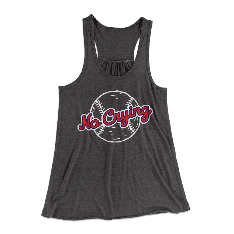 There's No Crying in Baseball Women's Flowey Tank Top adorable tank top