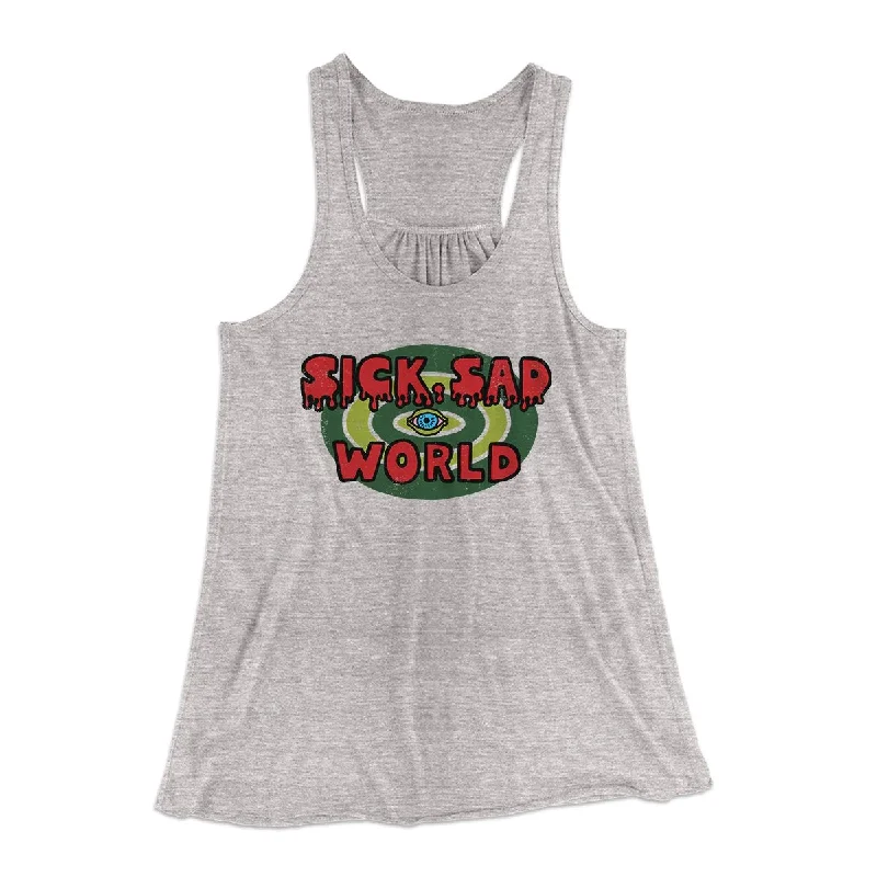 Sick Sad World Women's Flowey Tank Top cold shoulder tank