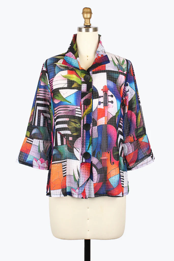 Damee 2440-MLT S25Sumer Night Collage Jacket Cotton Jacket Linen Jacket Terry Jacket Damee 2440-MLT S25Sumer Night Collage Jacket Cotton Jacket Linen Jacket Terry Jacket