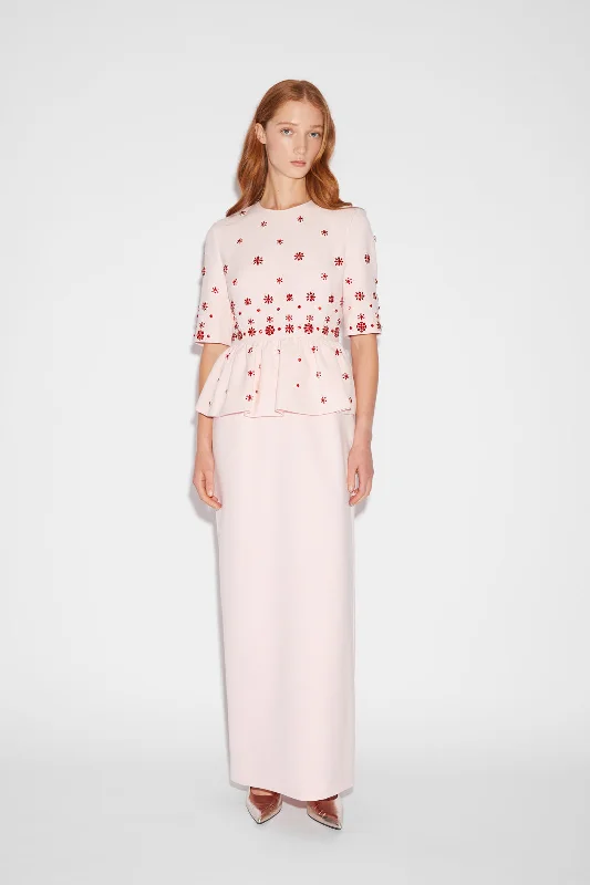 Huishan Zhang - Jewel Dress in Rose