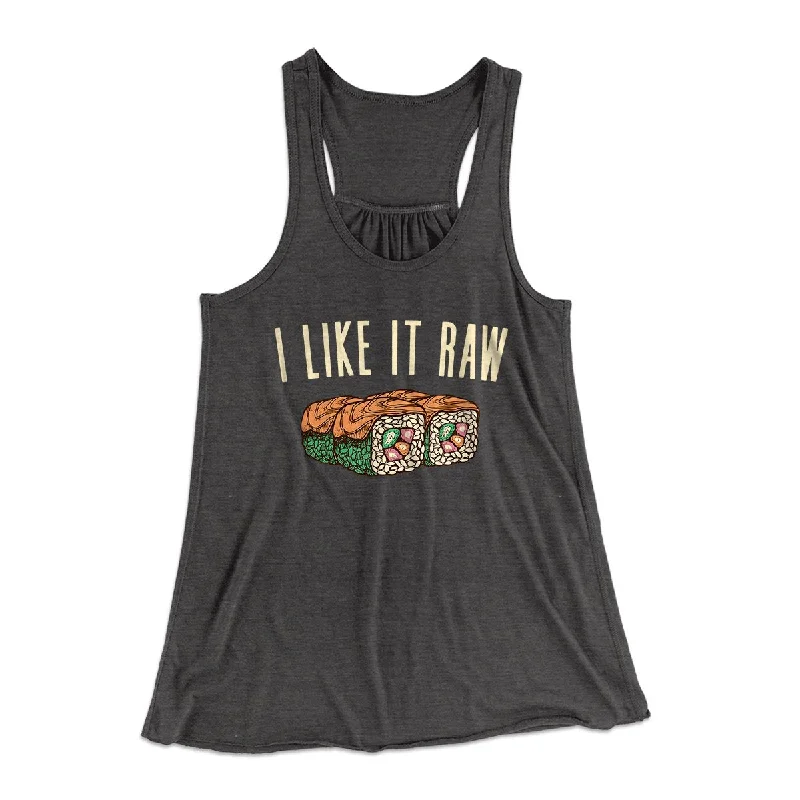 I Like It Raw Women's Flowey Tank Top cotton tank top