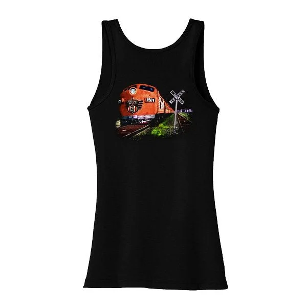 "This Train" Tank (Women) charcoal tank top