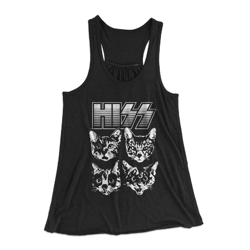 Hiss Women's Flowey Tank Top black tank top