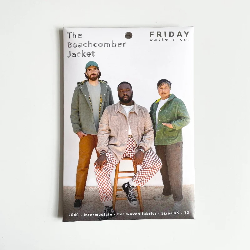 Friday Pattern Company : The Beachcomber Jacket Wool Fabric Cashmere Fabric Tweed Fabric Friday Pattern Company : The Beachcomber Jacket Wool Fabric Cashmere Fabric Tweed Fabric