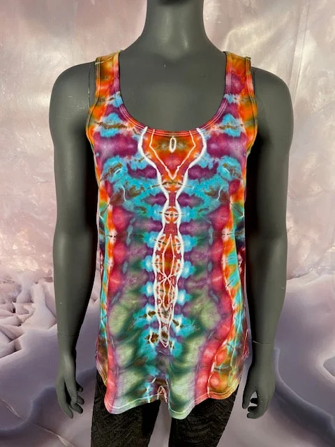 Large CornDog LADIES Tank #22 silver tank top