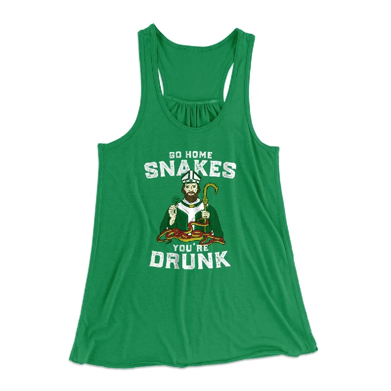 Go Home Snakes Women's Flowey Tank Top basic tank top