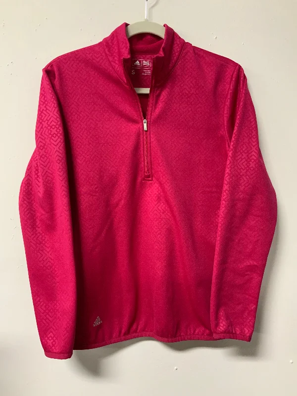 Adidas (S) pink pt zip jacket Welt Pockets Slit Pockets Flap Pockets