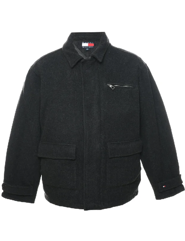 Tommy Hilfiger Wool Jacket - M Rayon Jacket Velvet Jacket Corduroy Jacket