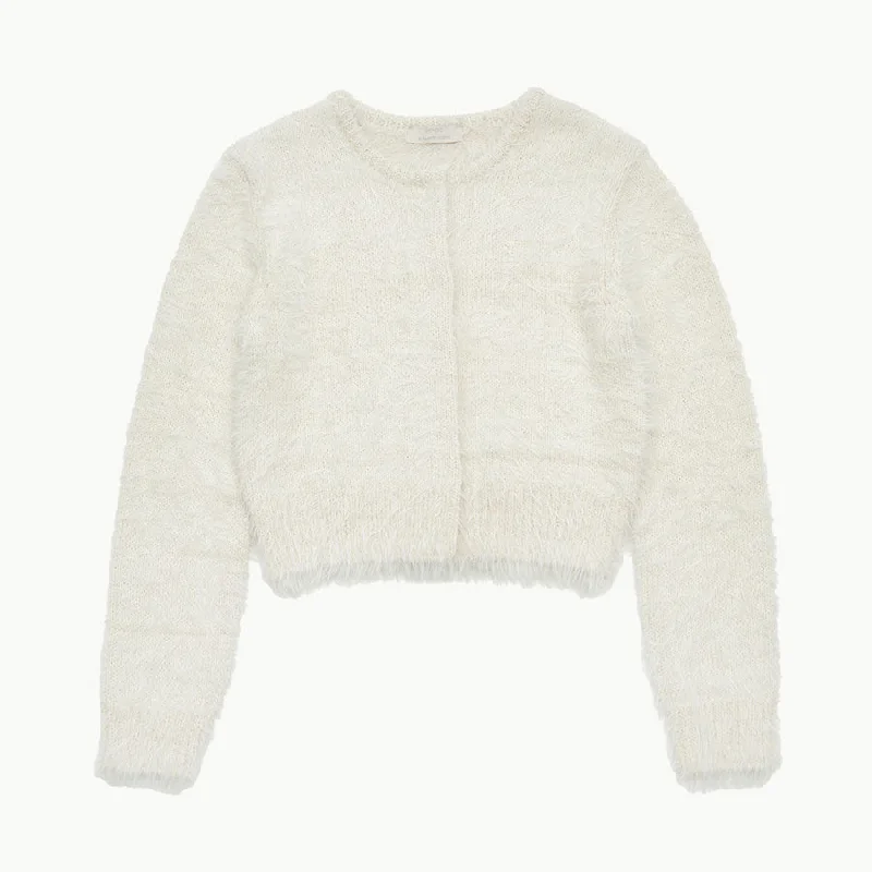 SALE 50%OFF ! <br/>【AMOMENTO/アモーメント】<br>SHAGGY CROPPED CARDIGAN <br>AM24FWW03CD Cable Knit Ribbed Knit Lace Knit SALE 50%OFF ! <br/>【AMOMENTO/アモーメント】<br>SHAGGY CROPPED CARDIGAN <br>AM24FWW03CD Cable Knit Ribbed Knit Lace Knit