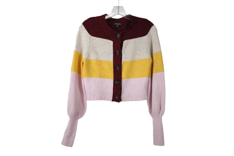 Wild Fable Color Blocked Cardigan | S Bright Pastel Dark
