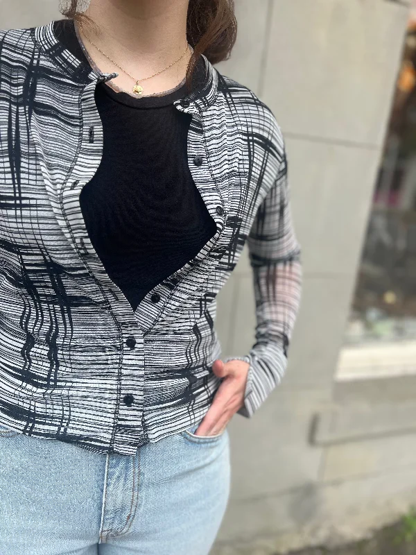 Classic Cardigan Zippered Front Buttoned Front Snap Front