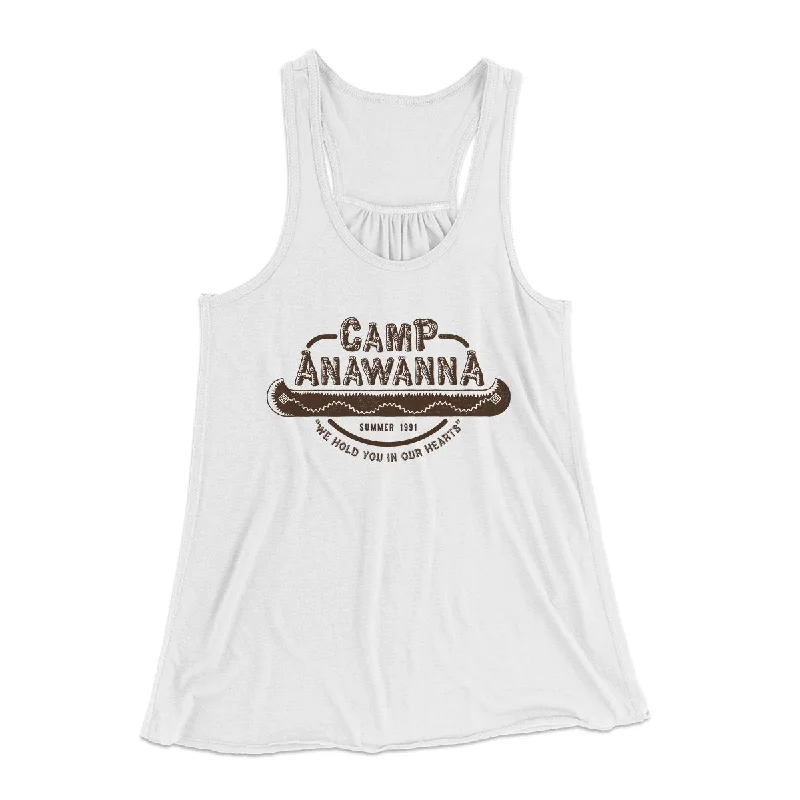 Camp Anawanna Women's Flowey Tank Top beige tank top
