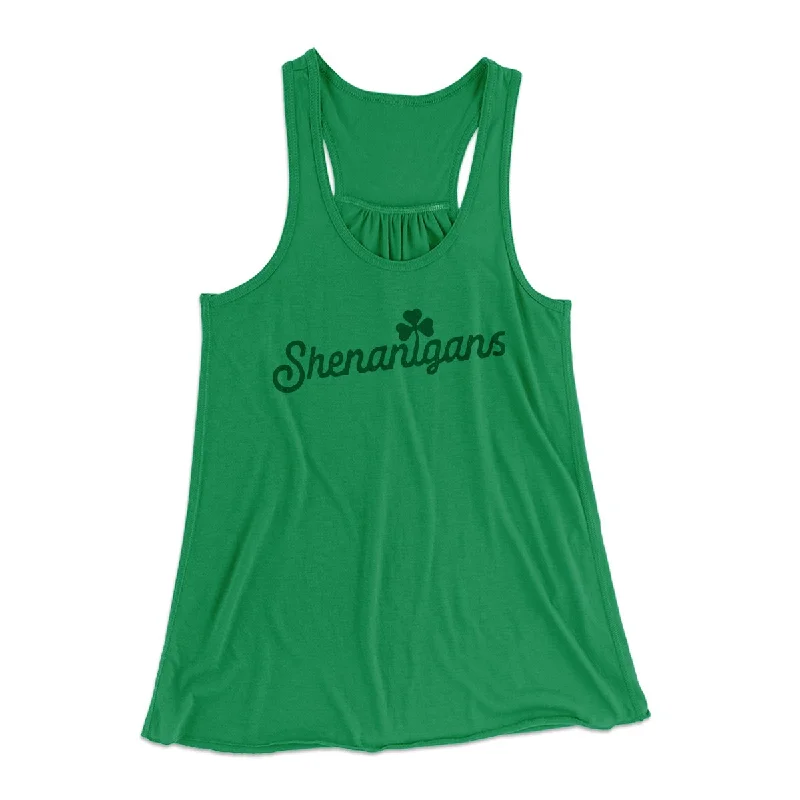 Shenanigans Women's Flowey Tank Top charcoal tank top