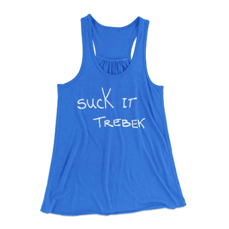 Suck it Trebek Women's Flowey Tank Top casual tank top