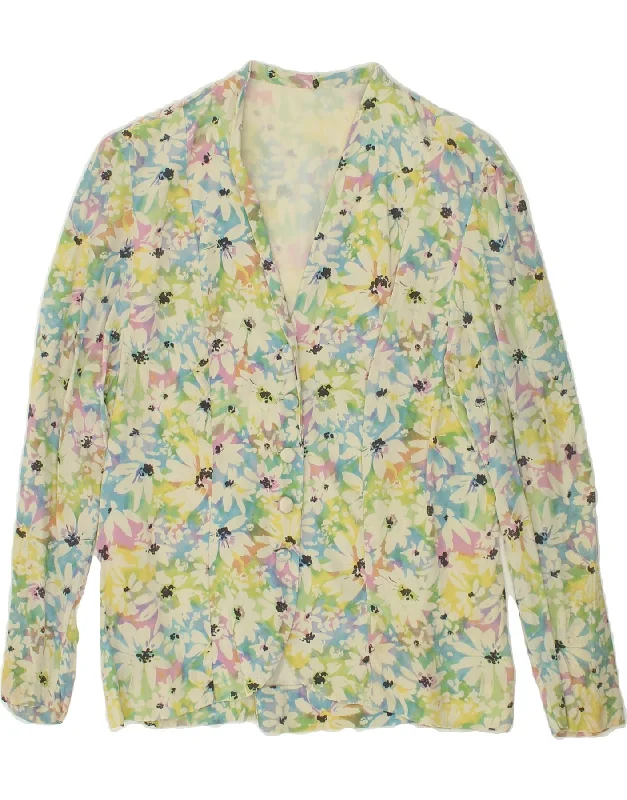 ENRICO COVERI Womens 5 Button Blazer Jacket UK 10 Small Multicoloured