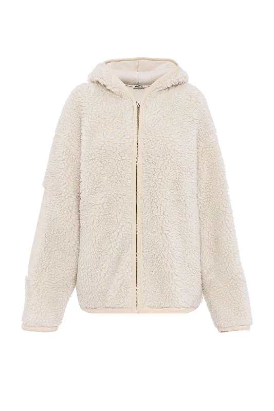 Hooded Faux Fur Jacket