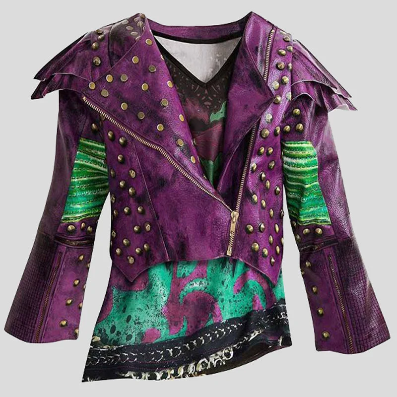 Mal Descendants 2 Studded Leather Jacket