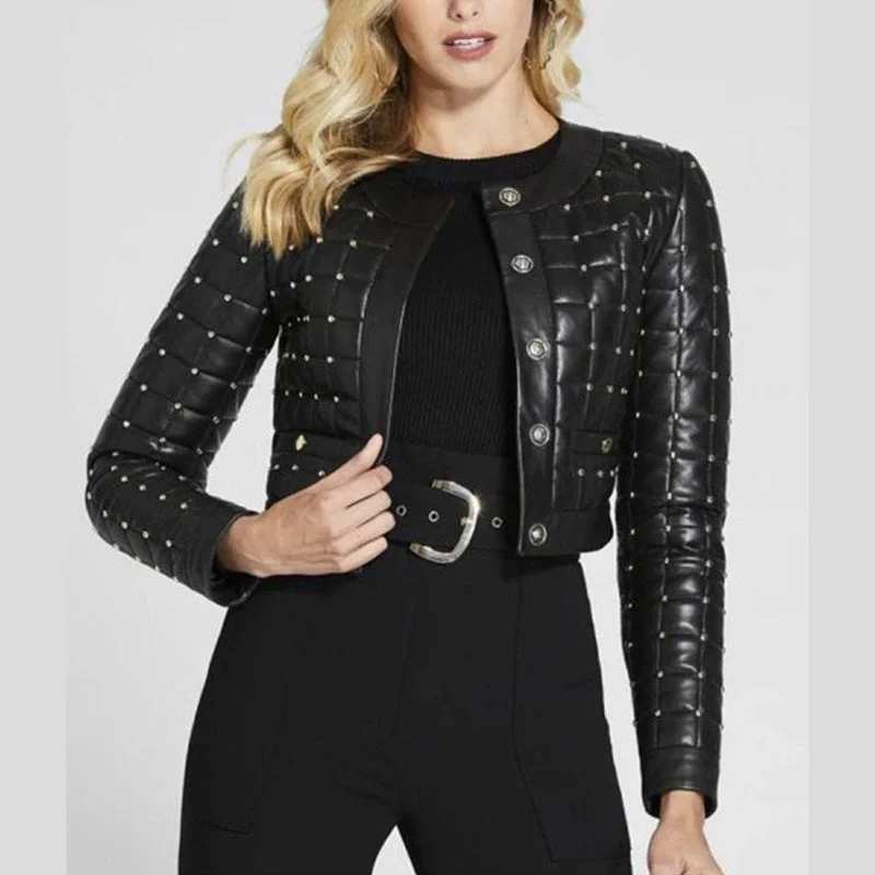 Mary Hamilton Batwoman Black Quilted Jacket