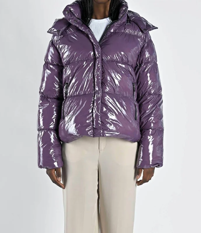 Mingan Recycled Jacket In Glossy Vintage Violet