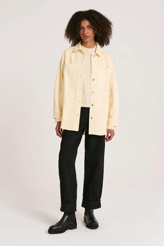 NOA DENIM JACKET- CUSTARD