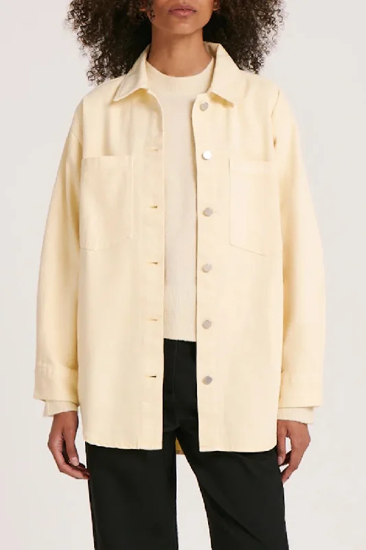 NOA DENIM JACKET- CUSTARD