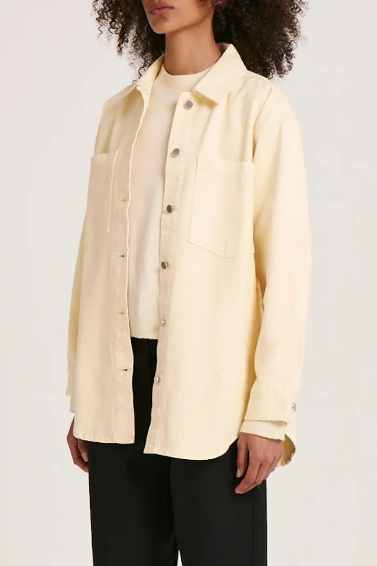 NOA DENIM JACKET- CUSTARD