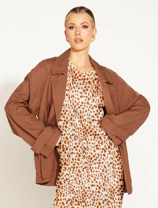 One And Only Oversized Blazer - Mocha