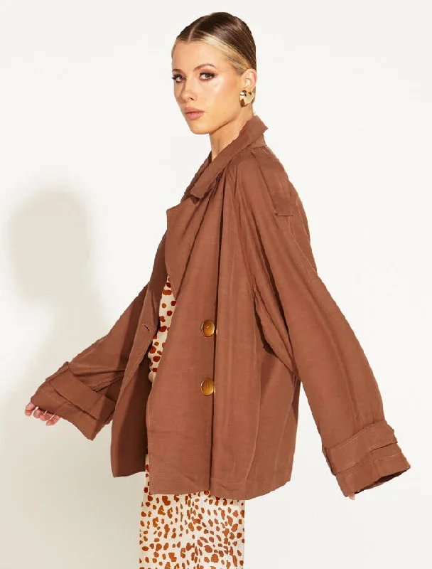 One And Only Oversized Blazer - Mocha