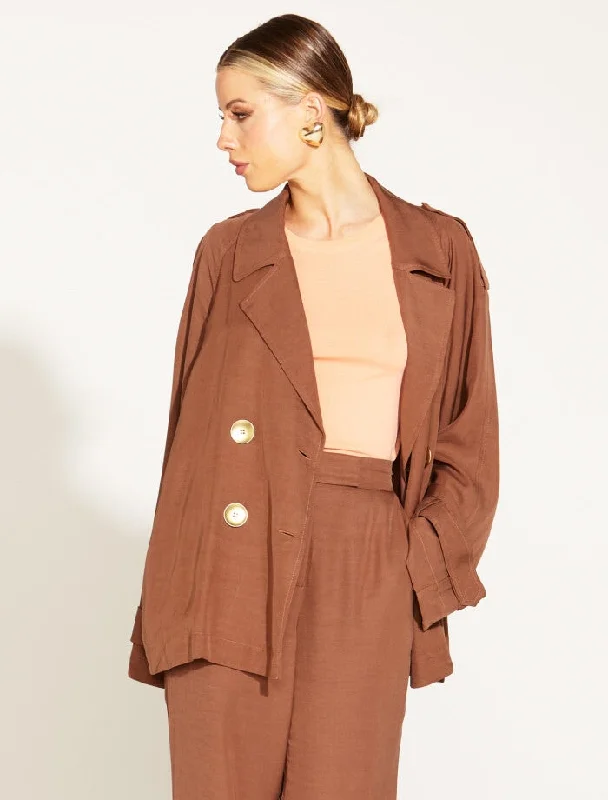 One And Only Oversized Blazer - Mocha