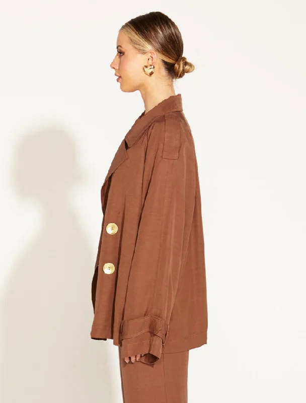 One And Only Oversized Blazer - Mocha