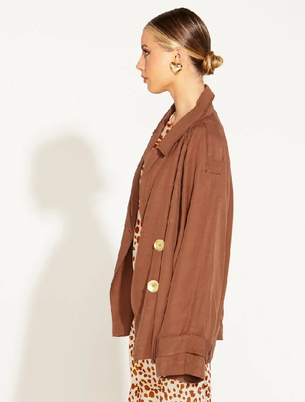 One And Only Oversized Blazer - Mocha