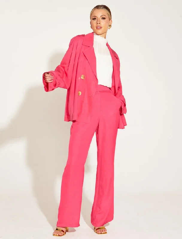 One And Only Oversized Blazer - Pink