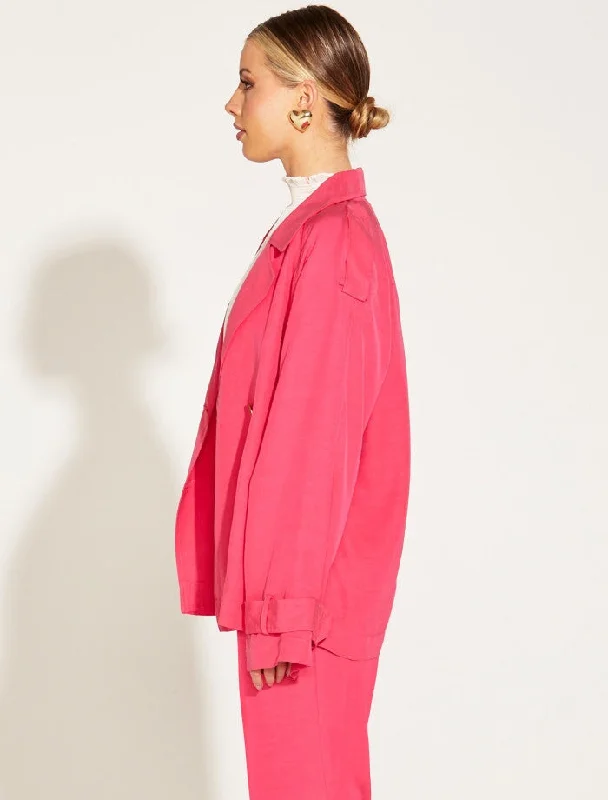 One And Only Oversized Blazer - Pink