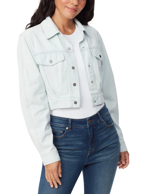 Womens Collar Short Denim Jacket