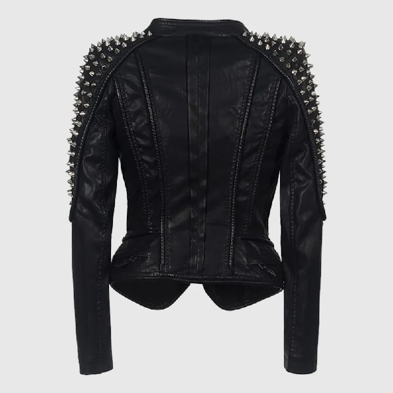 Womens Rivet Motorcycle Jacket