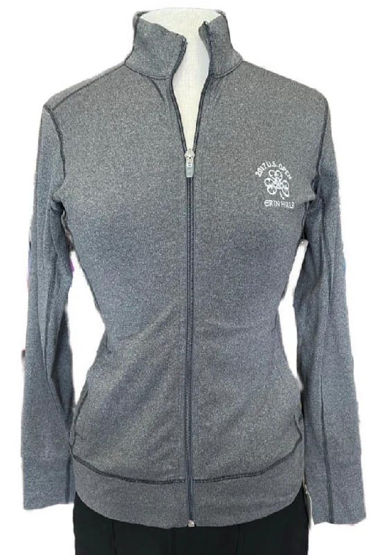 Cutter & Buck Gray Heather Full-Zip Jacket w/ Erin Hills Logo Size XS $89