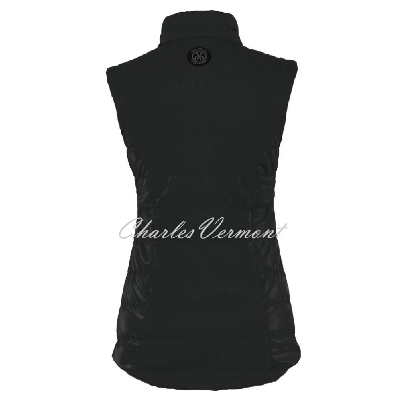 Dolcezza High Gloss Lightly Padded Gilet - Style 73802 (Black)